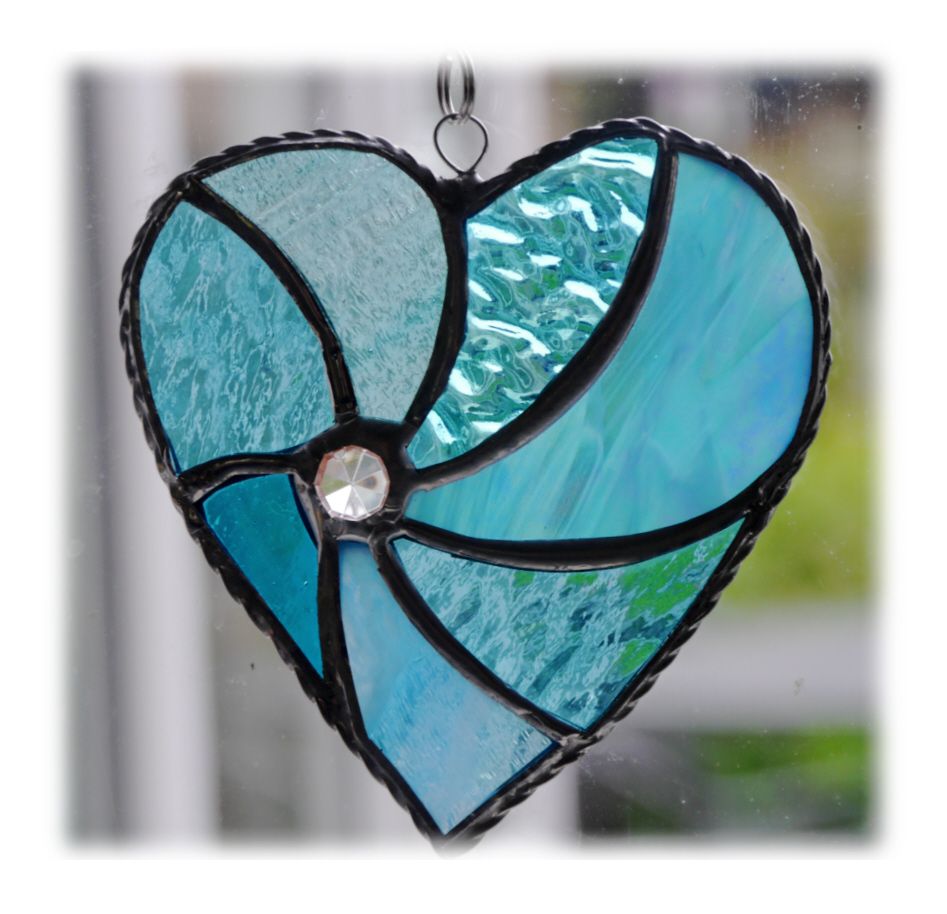 Swirl Heart 043 Turquoise #1906 FREE 13.00