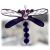 Dragonfly beadtail 007 Purple @1303@FOLKSY@130705@7.00