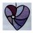 Swirl Heart 042 Purple #1906 FREE 13.00