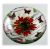 12cm Round Butterfly Red Flower Bowl FUSED 001 #1401  @FOLKSY @140323 16.00