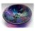 12.5 cm Round  Purple Blue Dichroic Bowl FUSED 027 #1701 FREE 16.00