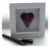 Mini boxed Dichroic Heart 001 #1801 FREE 12.50
