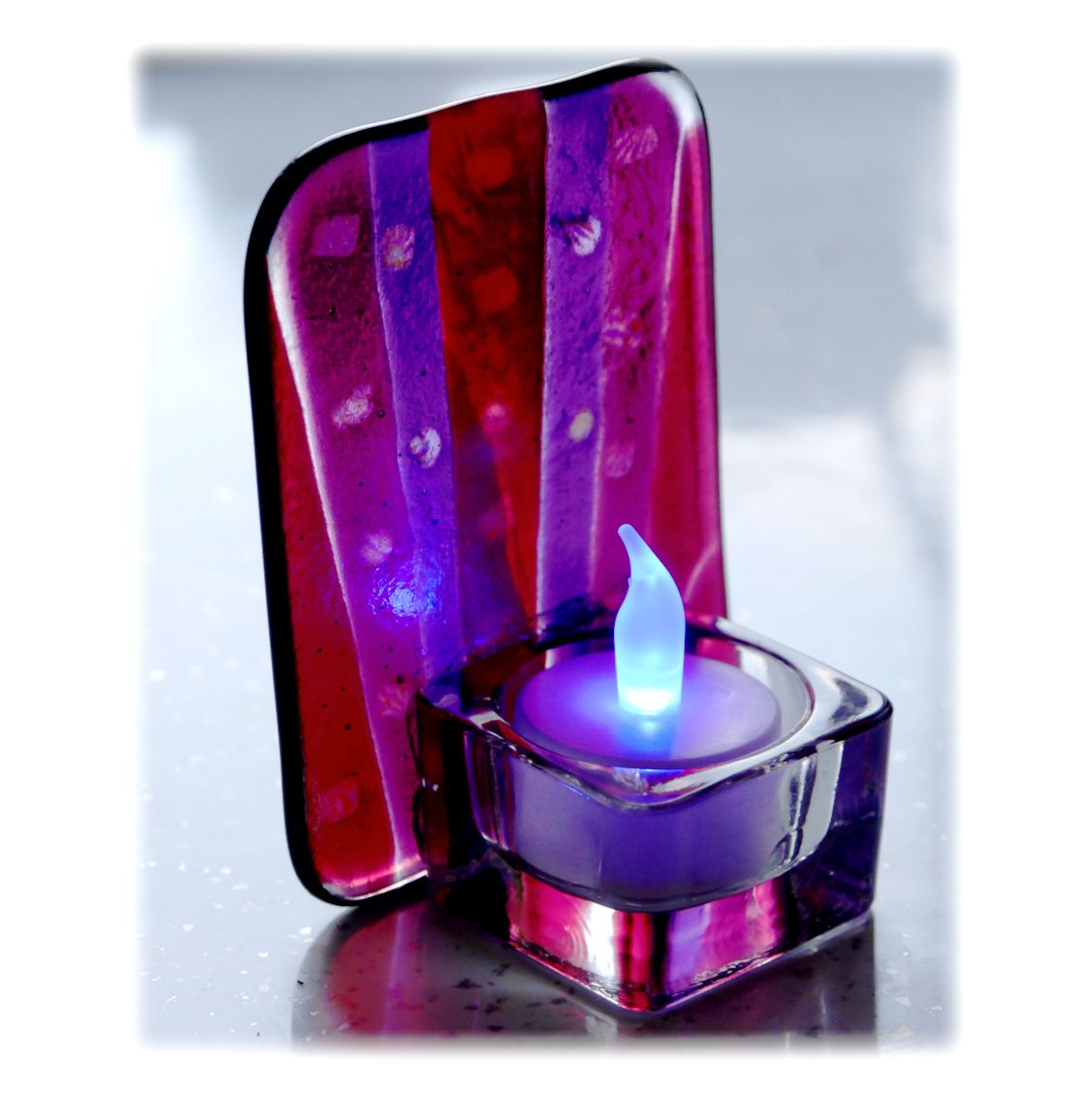 Fused Candle 11x8 001 Purple #1811 FREE 15.00