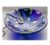 12.5cm Round Blue Dichroic Bowl FUSED 036 #1711 FREE 16.00