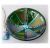 12cm Round Green Dichroic Bowl FUSED 043 #1908 FREE 16.00
