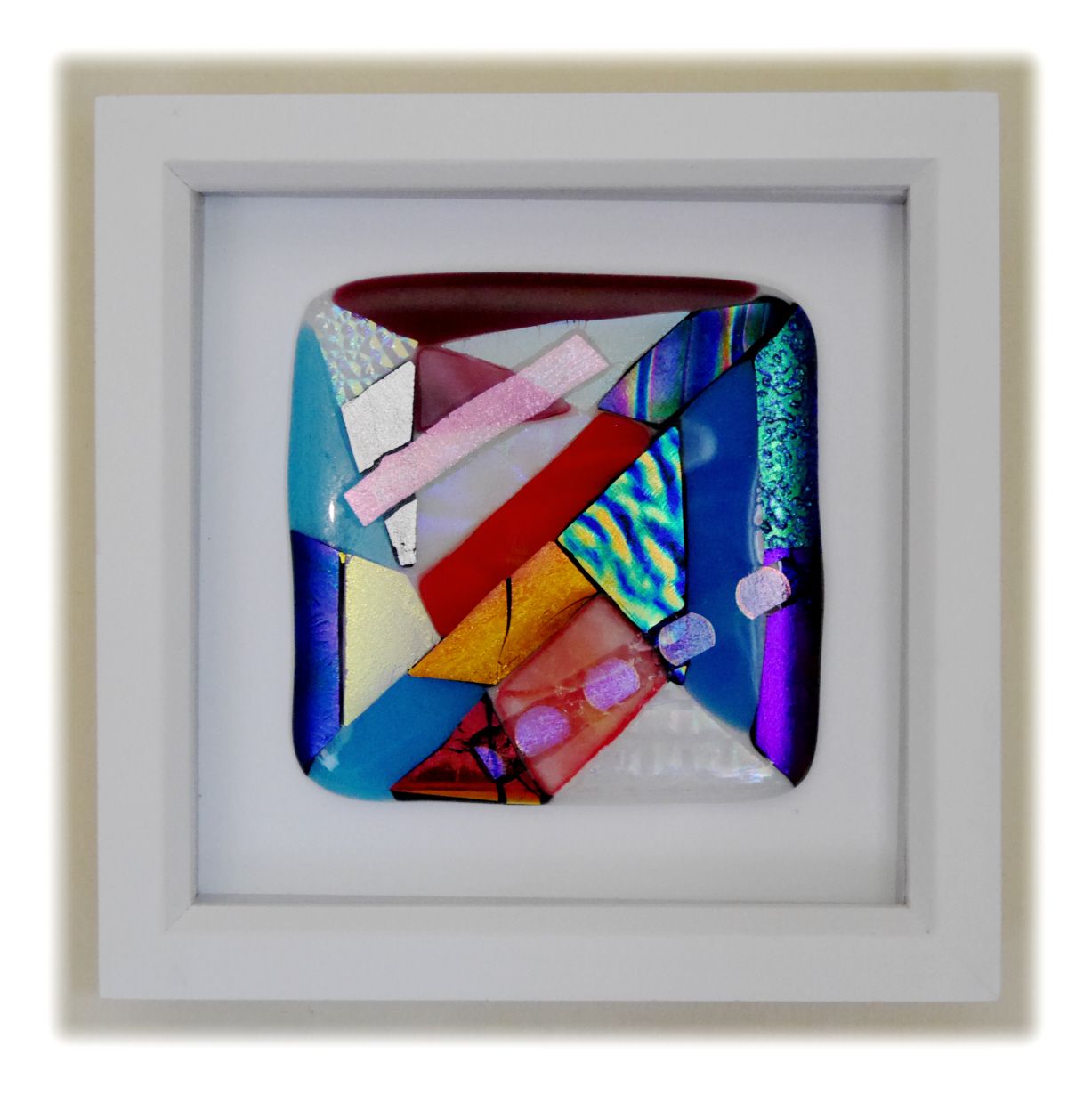 Abstract Fused Dichroic Framed 001 #1908 FREE 22.50