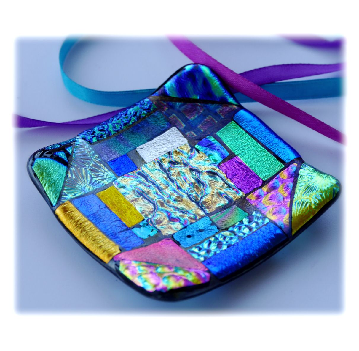 8cm Treasure Dichroic dish 003 #1908 @FOLKSY @190817 @13.75