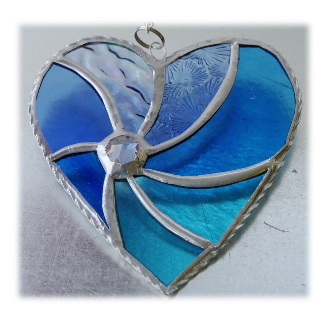 Swirl Heart 045 Teal 1907 FREE 14.50