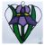 Iris heart 005 Purple #1910 FREE 17.50