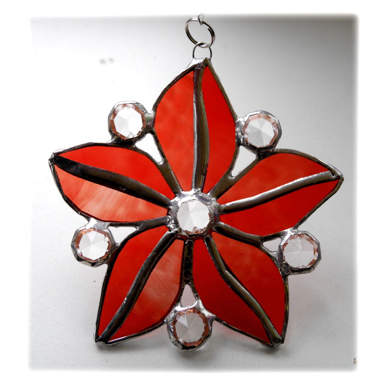Crystal Star Flower 003 #1909 Rose Red FREE 16.00