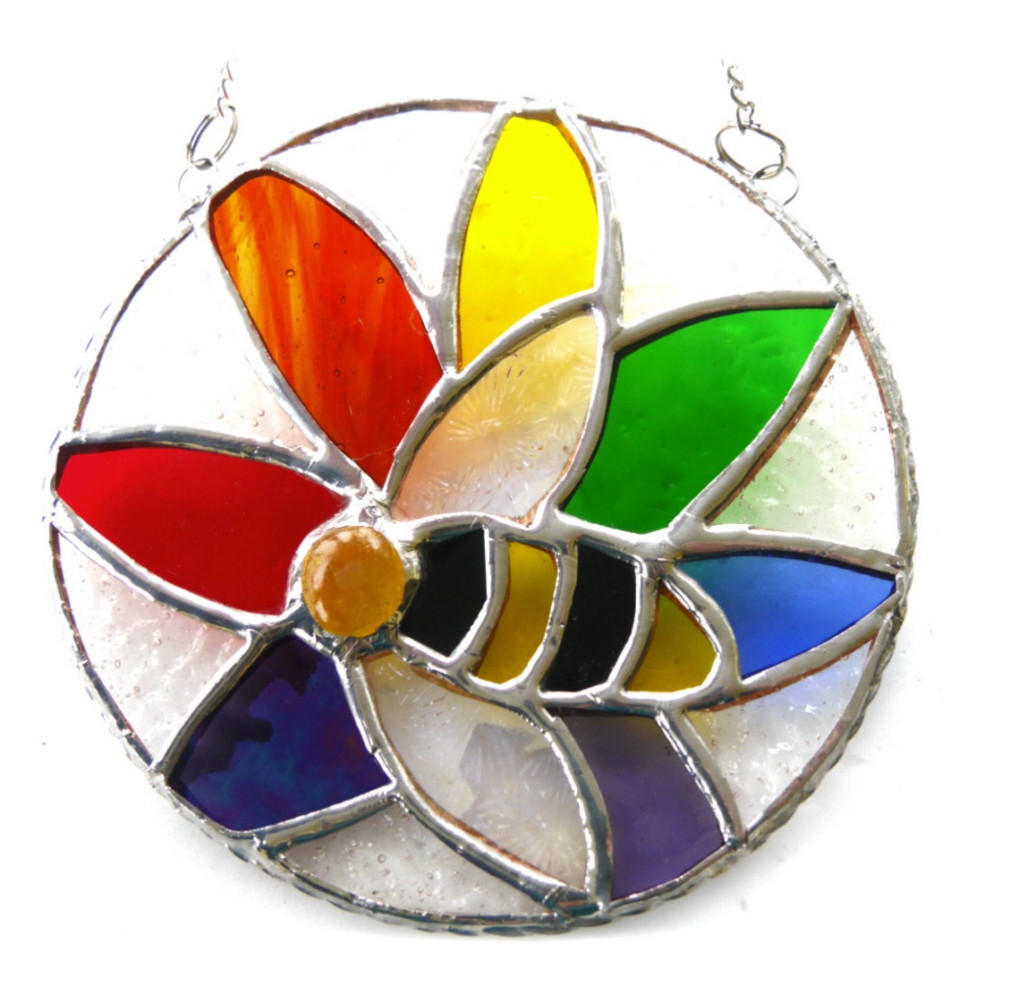 Bee Rainbow Flower 001 #2105 FREE 25.00