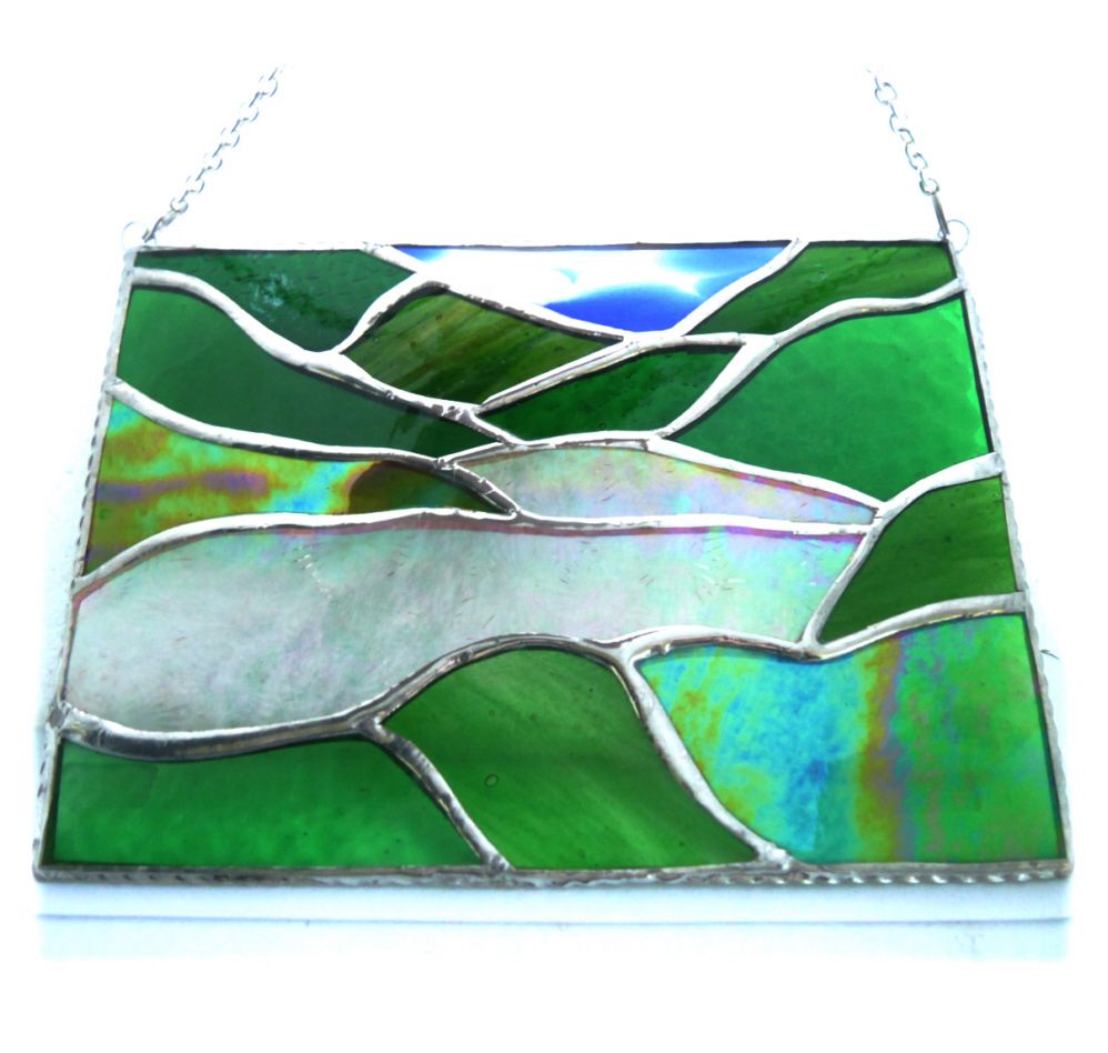 Lake District Stained Glass Suncatcher Landscape Picture