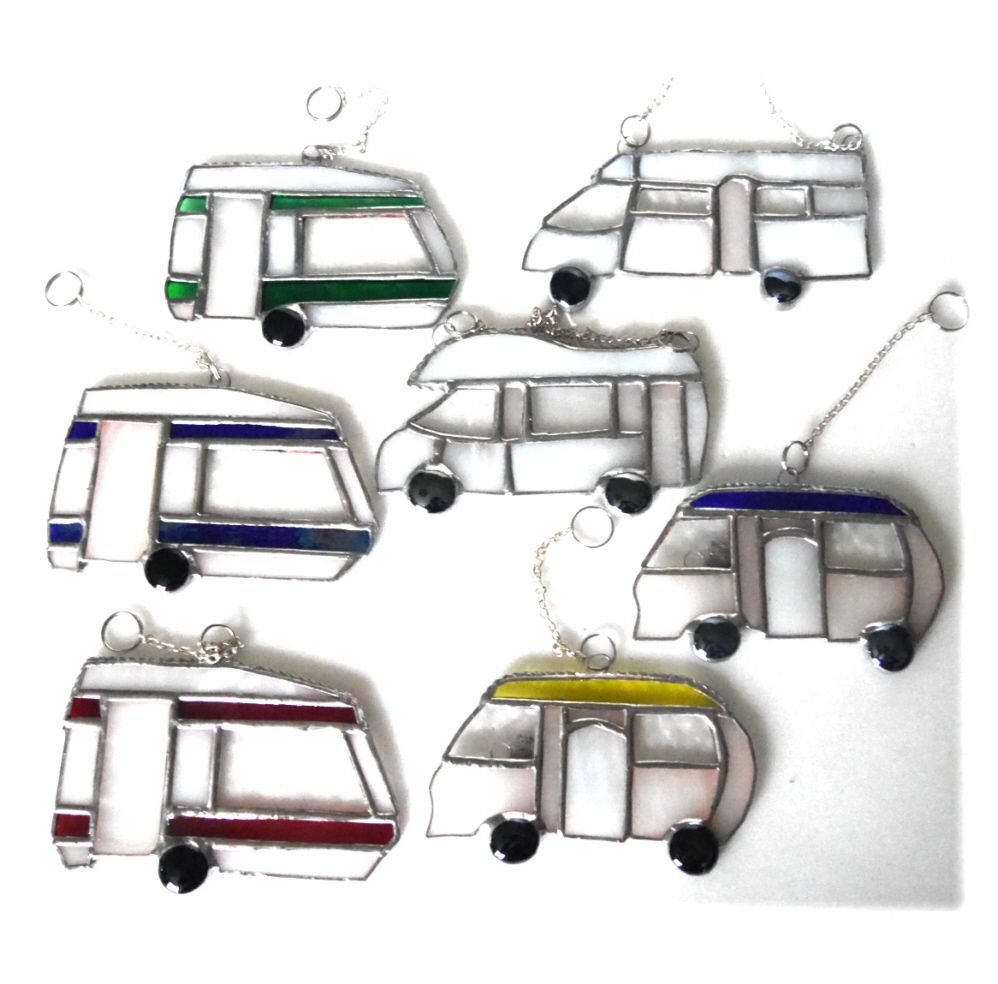 Motorhome Caravan or Campervan Stained Glass Suncatcher Choice