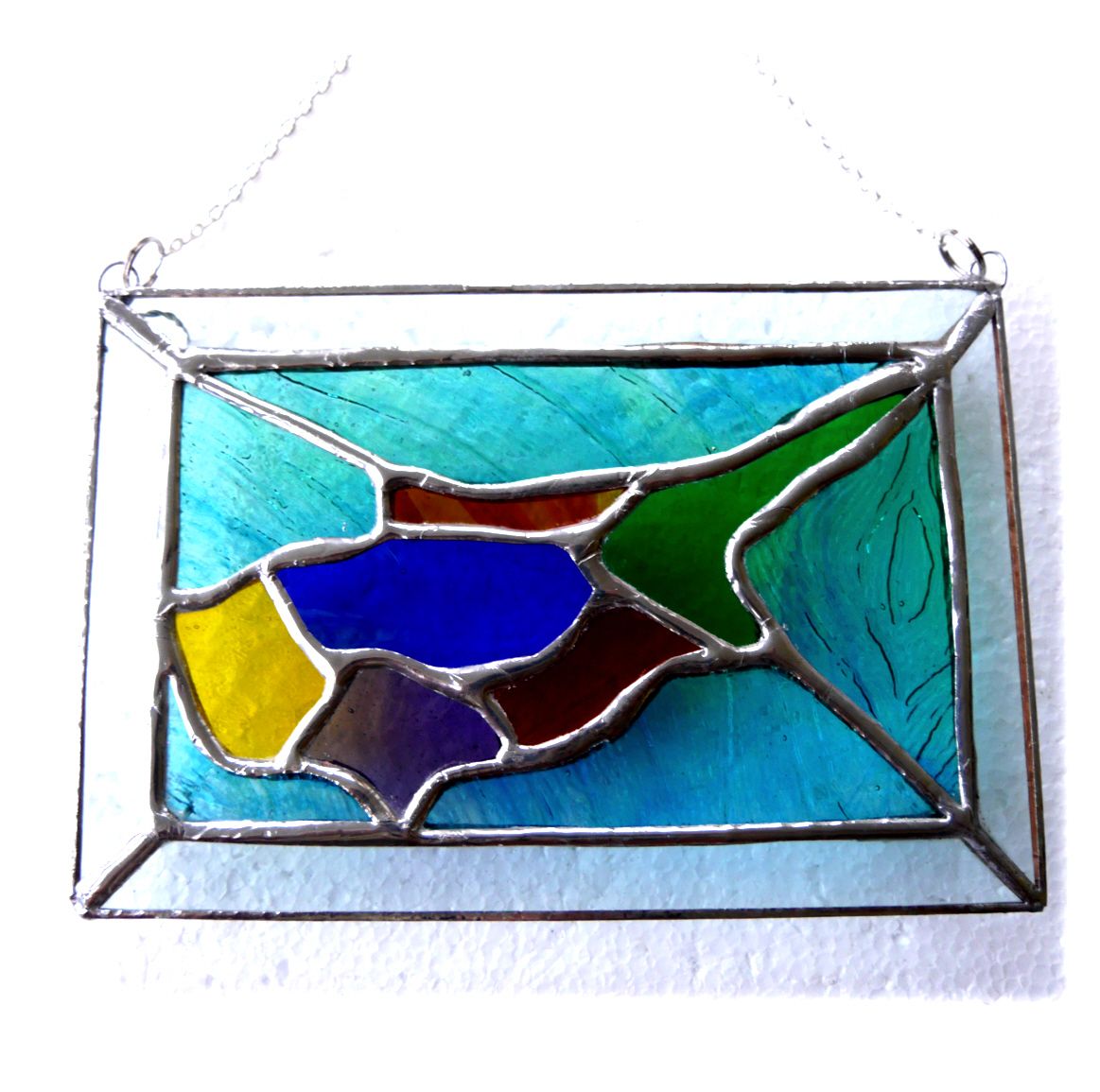 Cyprus Map Stained Glass Suncatcher Picture