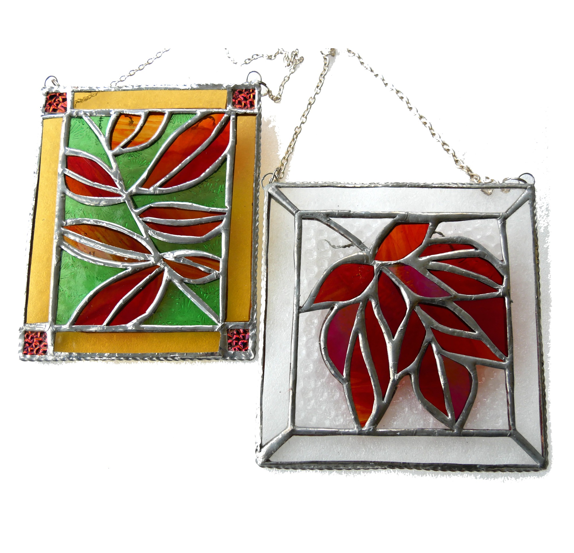 Maple or Autumn Leaf Stained Glass Suncatcher Picture Autumn Â£27.50 â€“ Â£30.00