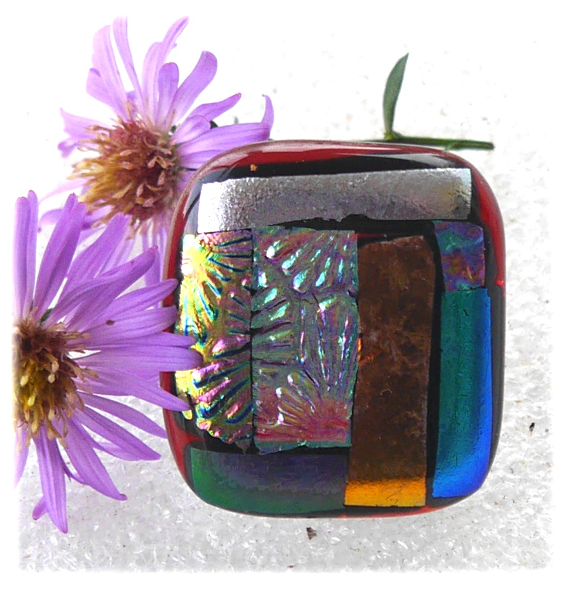 Brooch Fused Dichroic 099 #2310 FREE @8.00.jpg