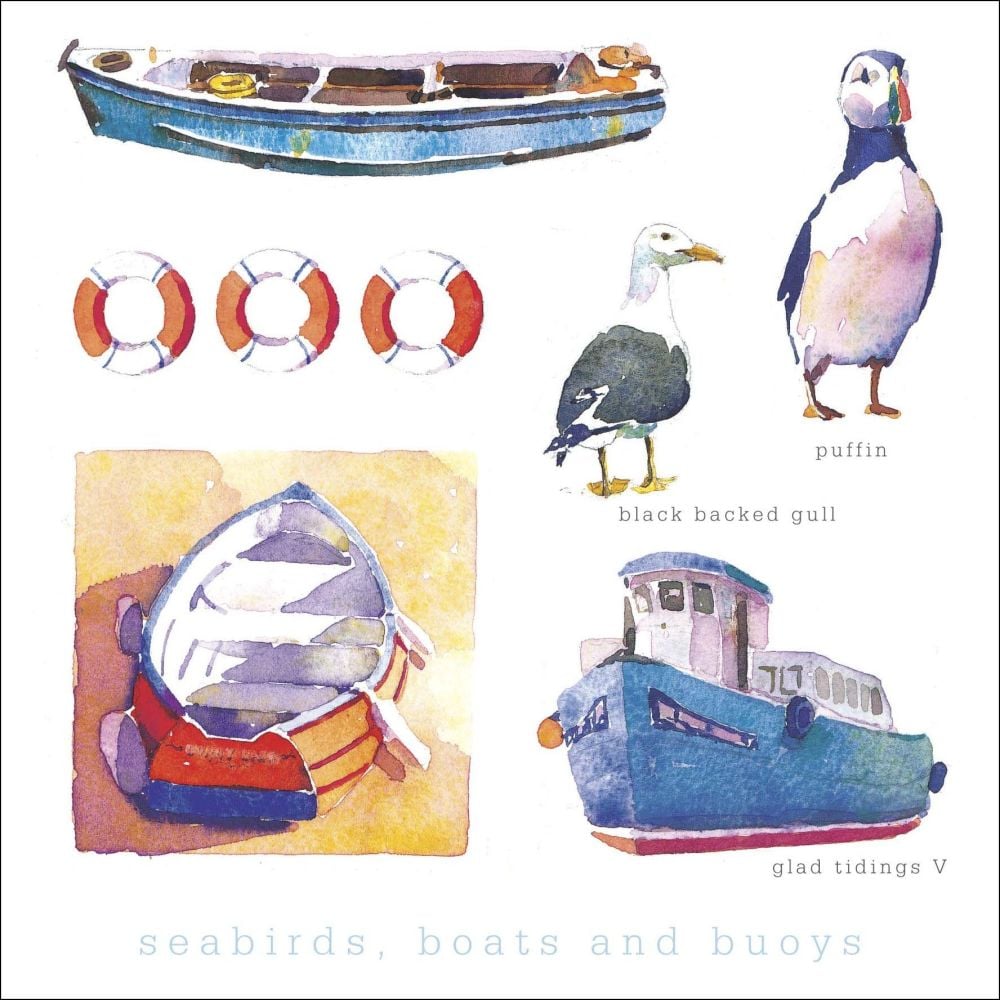 Seabirds, Boats and Buoys