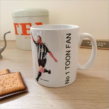Newcastle United ceramic mug. No 1 Toon Fan