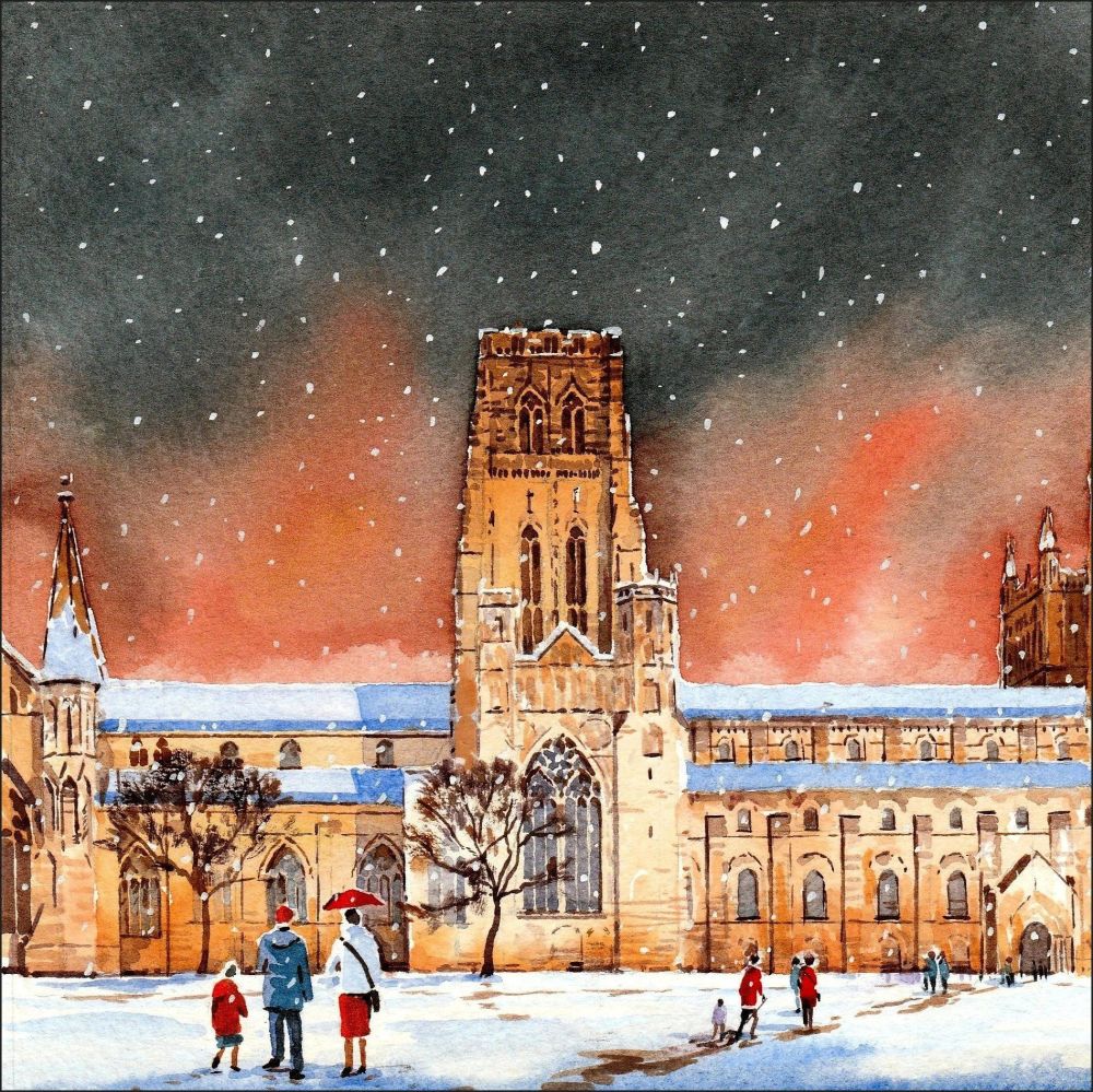 CC13 Durham Cathedral in the snow (Large format)