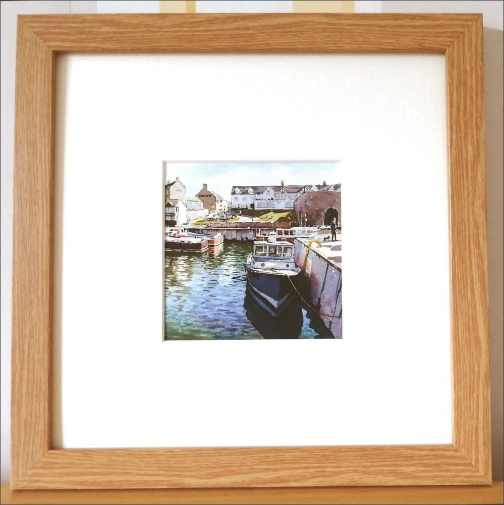 LP Seahouses harbour framed