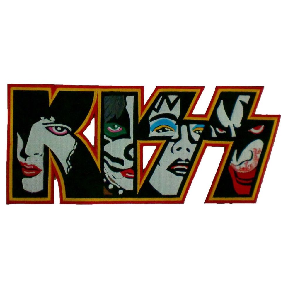 Kiss Faces Logo XL Patch