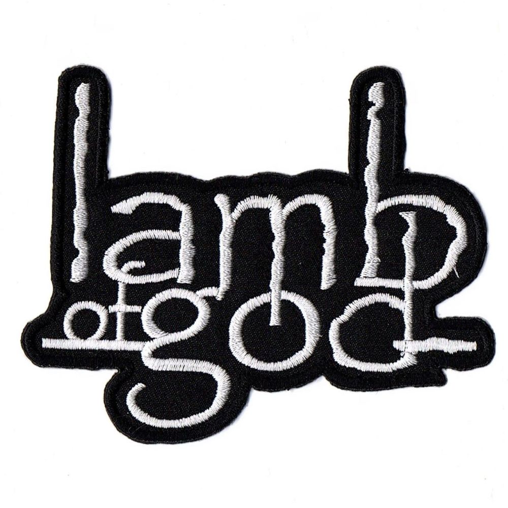 Lamb Of God White Logo Patch