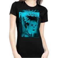 Rock Rebel Bride Of Frankenstein Blue Tshirt