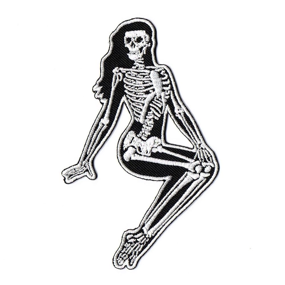 Kreepsville 666 Skelli Girl Sitting Patch