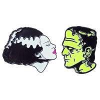 Bride And Frankenstein Badge Set