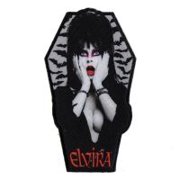 Elvira Bat Coffin Patch