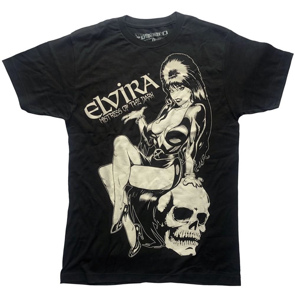 Elvira Comic Skull Tshirt