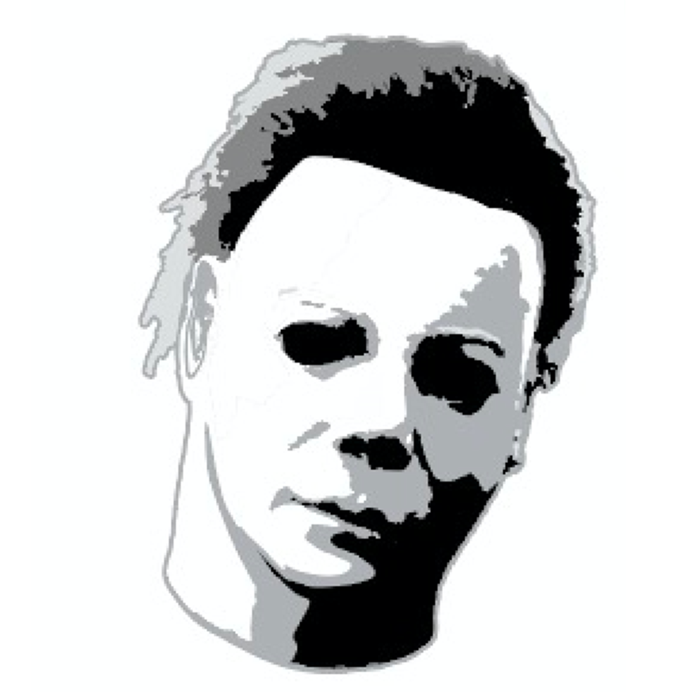 Halloween Michael Myers Head Badge
