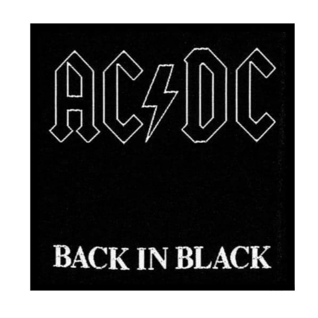 AC/DC Back In Black Patch