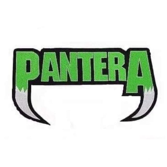 Pantera Logo Green XL Patch