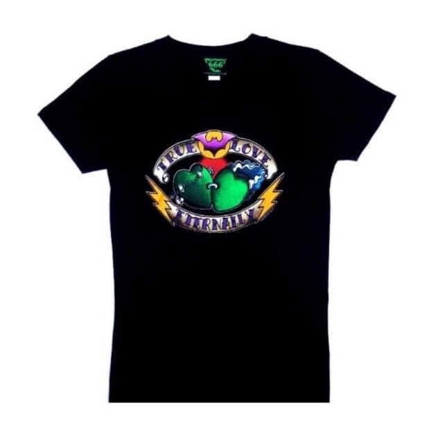 Kreepsville 666 True Love Eternally Black Lady Fit Tshirt