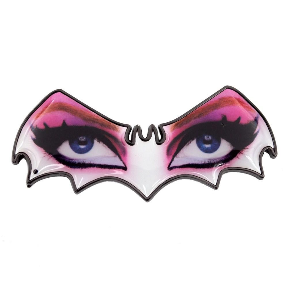 Elvira Bat Eyes Badge