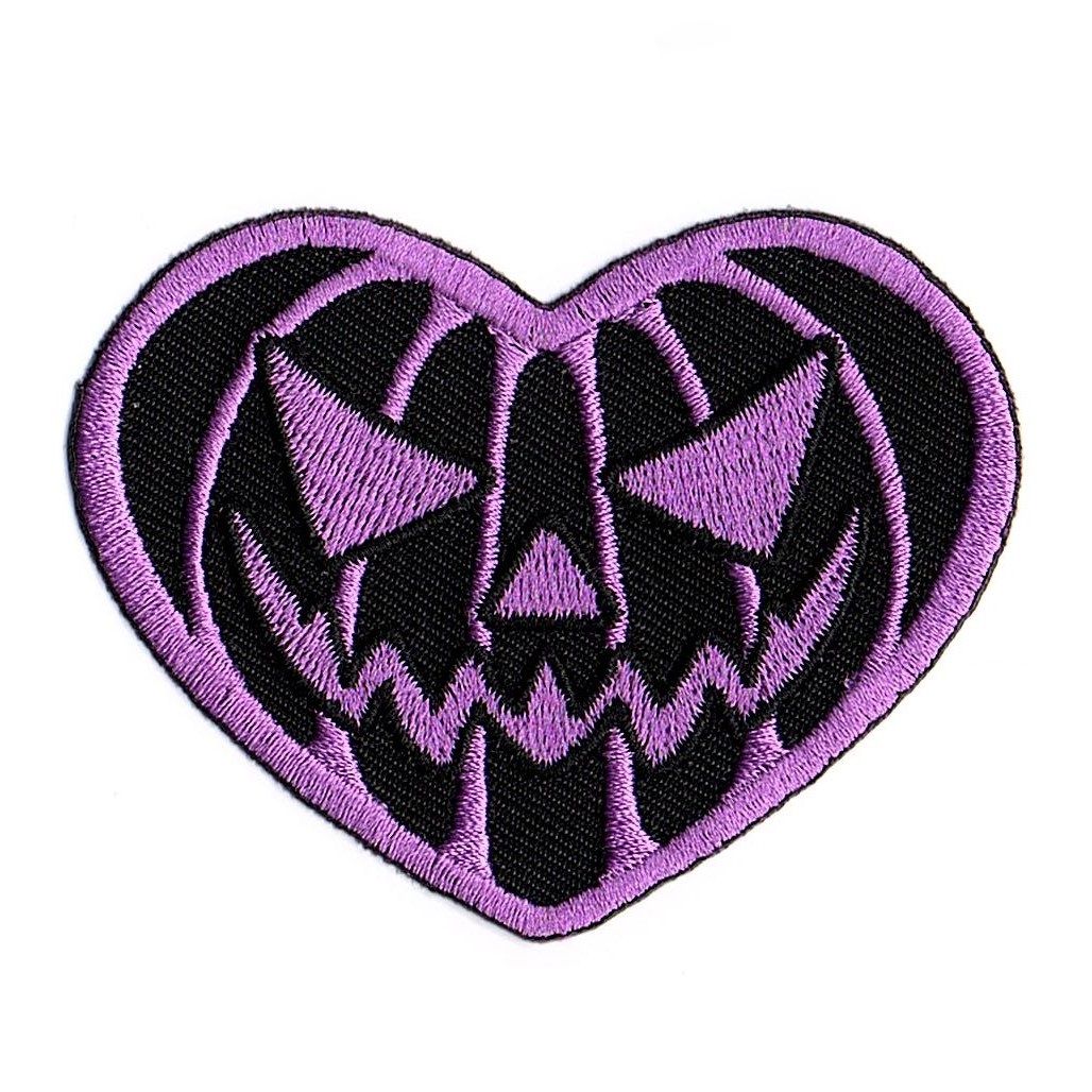 Kreepsville 666 Pumpkin Purple Heart Patch