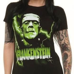 Rock Rebel Frankenstein Green Tshirt