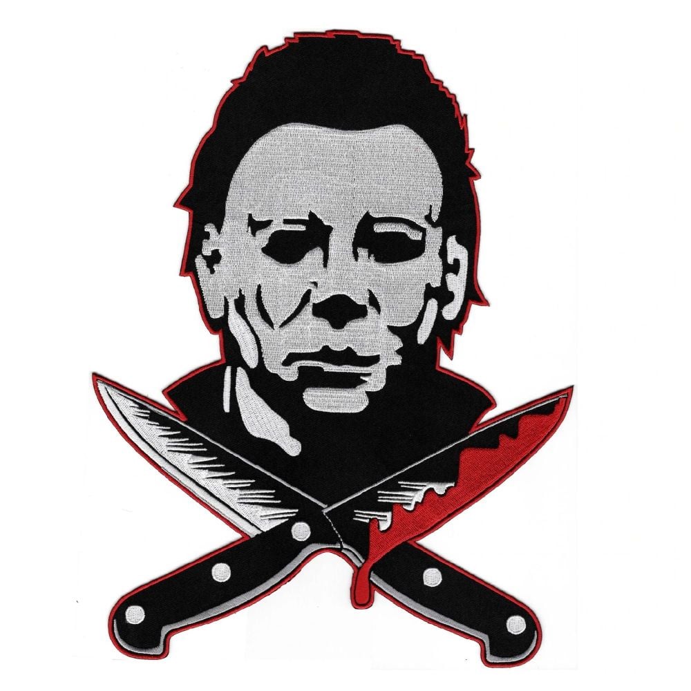 Halloween Michael Myers Knives Back Patch