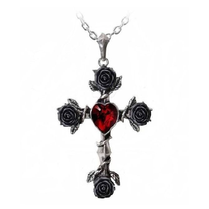 Alchemy Black Rosifix Necklace