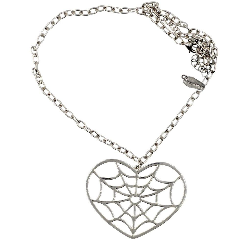 Kreepsville 666 Web Heart Necklace