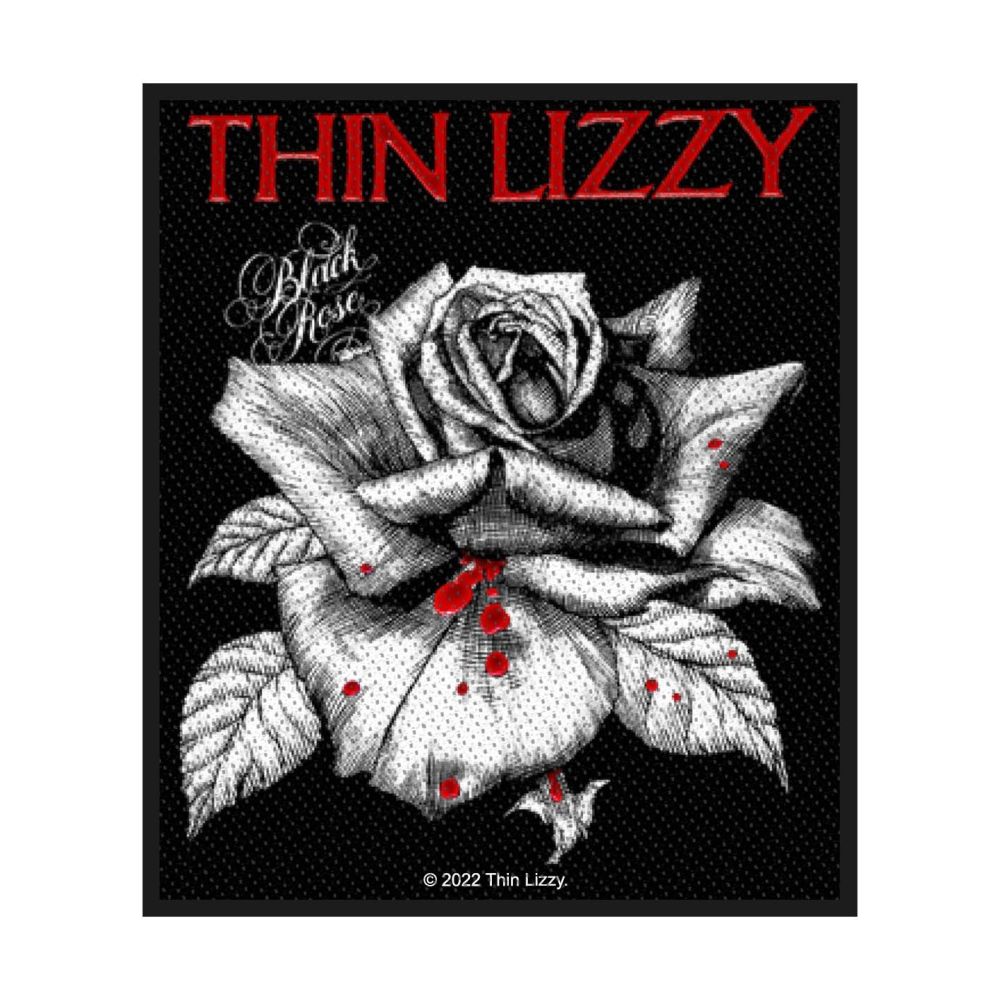 Thin Lizzy Black Rose Patch