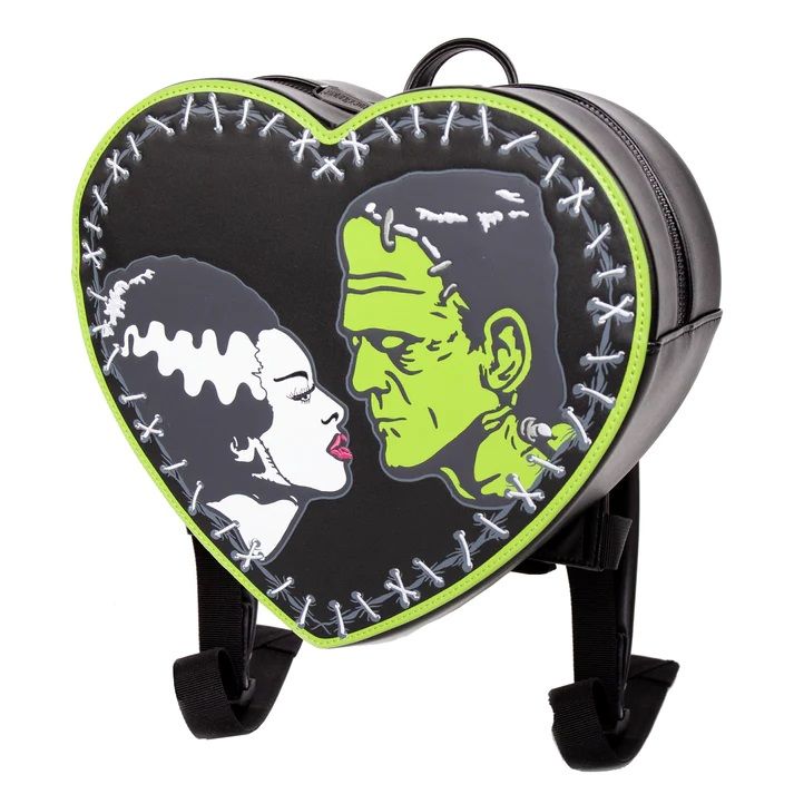 Bride And Frankenstein Heart Back Pack