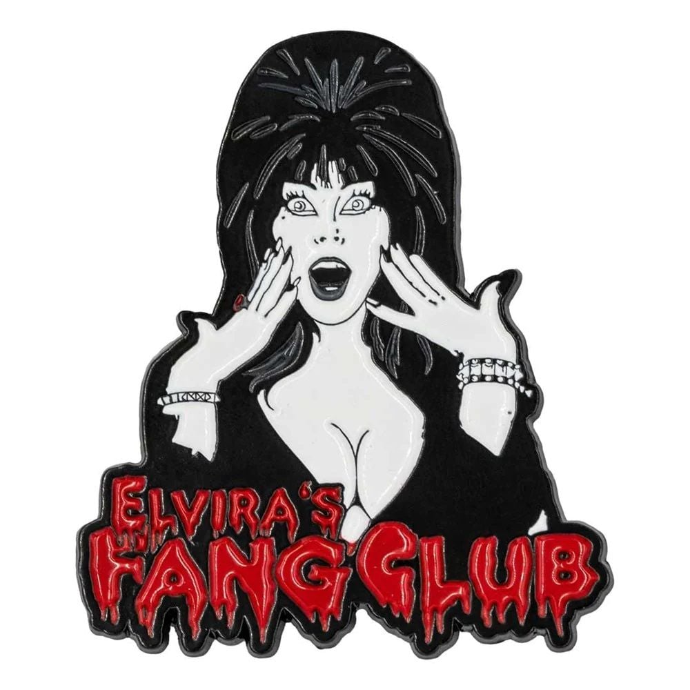 Elvira Elviras Fang Club Badge