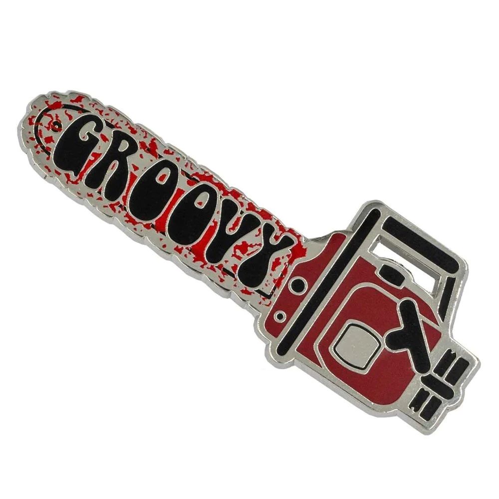 Groovy Chainsaw Badge