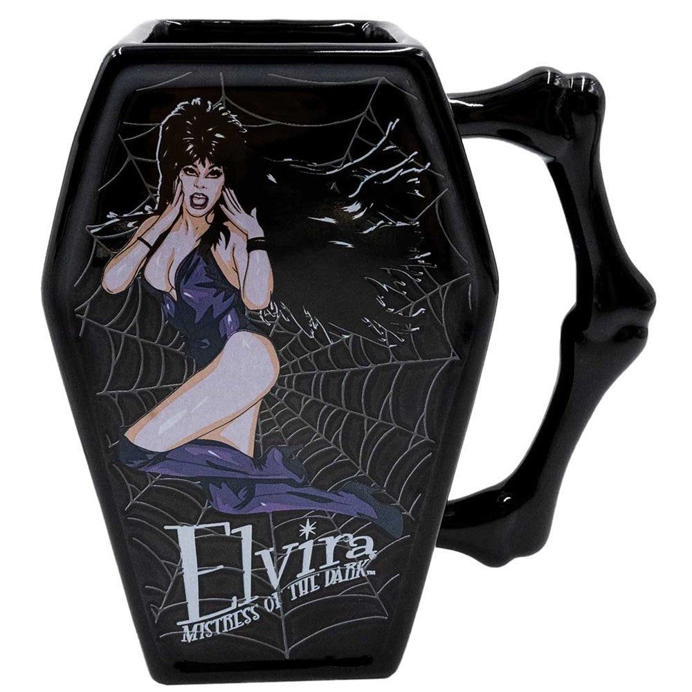 Elvira Web Coffin Mug