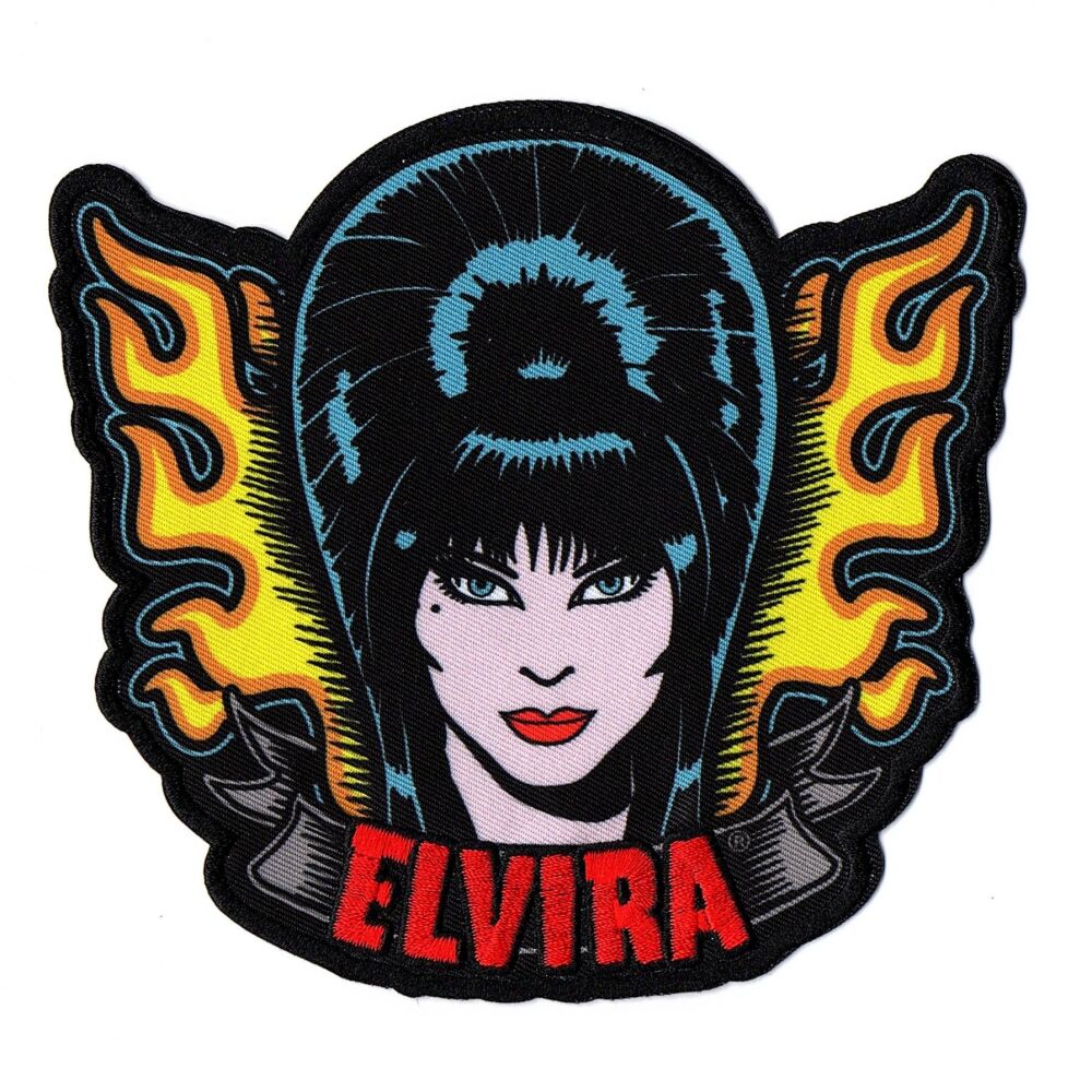 Elvira Tattoo Flames Patch
