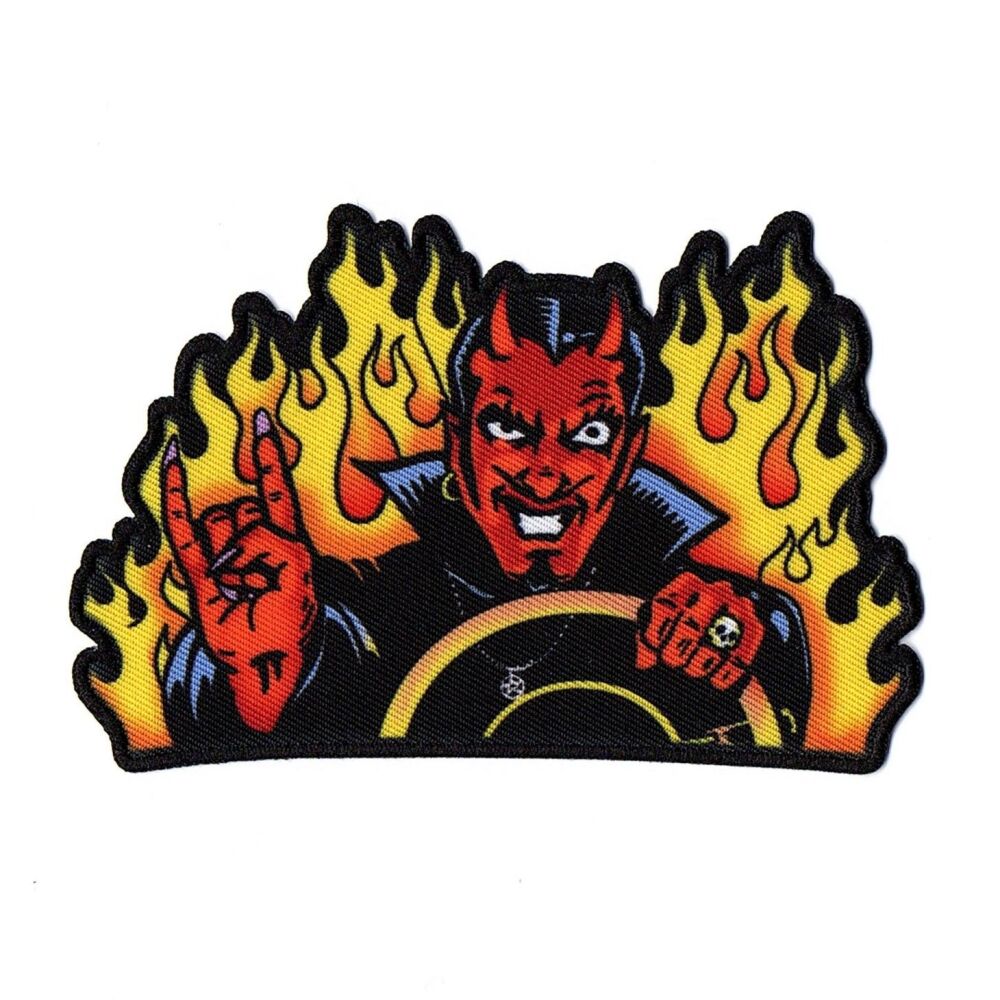 Kreepsville 666 Flames Devil Man Patch