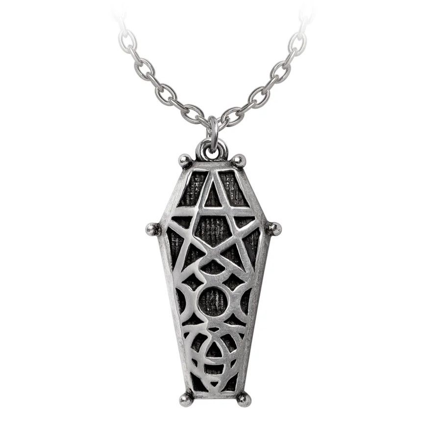 Alchemy Hex Coffin Necklace