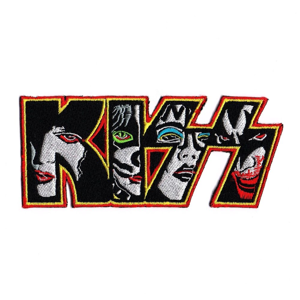Kiss Faces Logo Patch